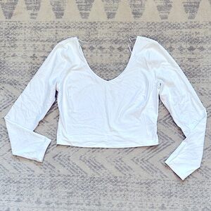 Lululemon Crop Long Sleeve Top